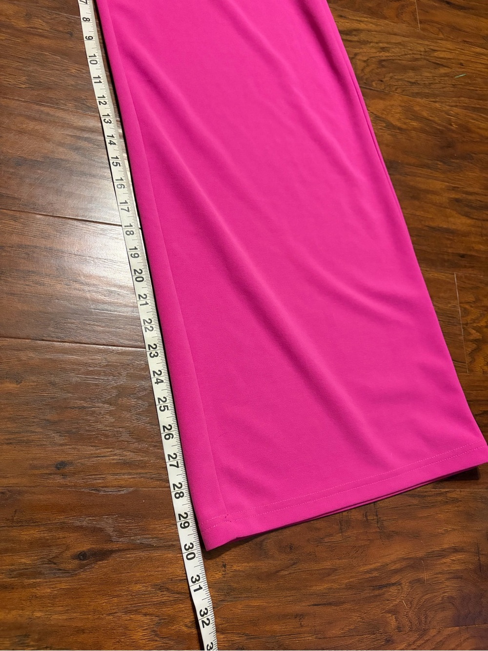 Entro Fuchsia Pink Strapless Pleated Bodice Wide Leg Jumpsuit - Picture 13 of 13